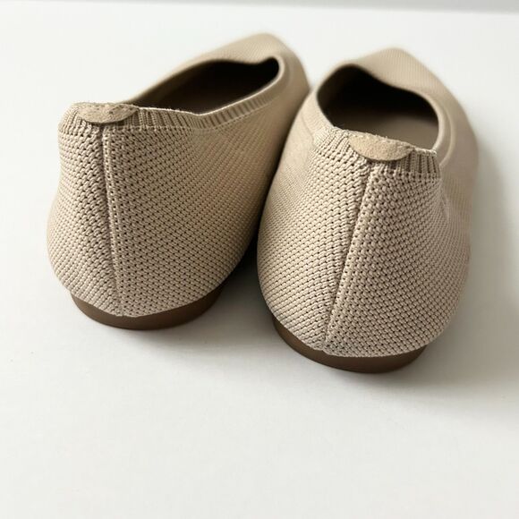 Vivaia Aria Pointed Toe Ballet Flats in Almond Size 43 EU 11 US - Picture 4 of 10